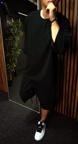 TRICOU TIP CHEMISE, oversized NOT-FOR-EVERYONE MBL7088 TRICOU TIP CHEMISE, oversized MBL7088