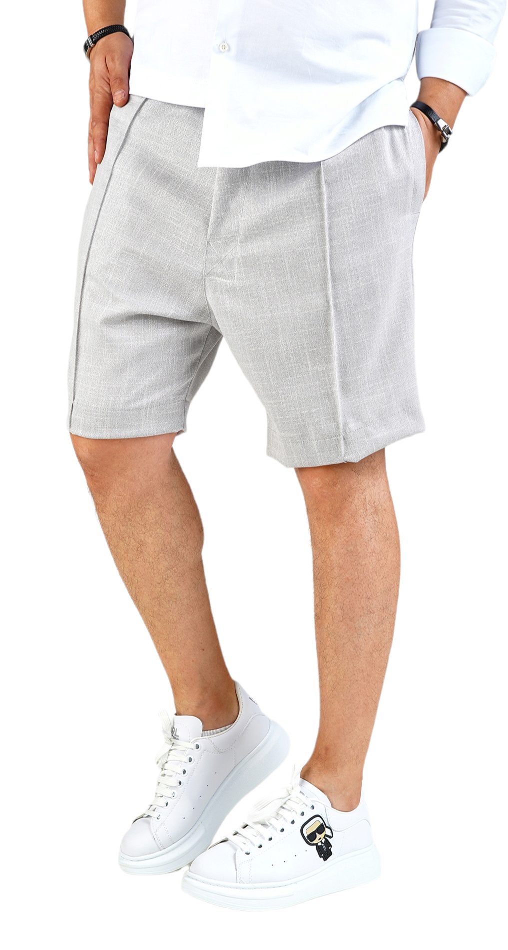 Pantaloni eleganti din stofa ultra-fina MSL5874