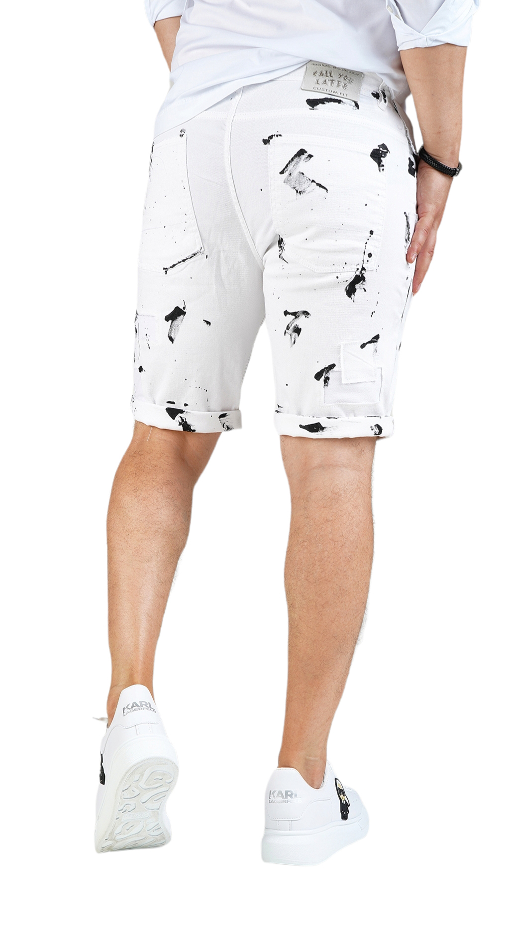 Blugi scurti din denim eco-friendly jeans scurti MSL5877 Blugi scurti din denim eco-friendly MSL5877