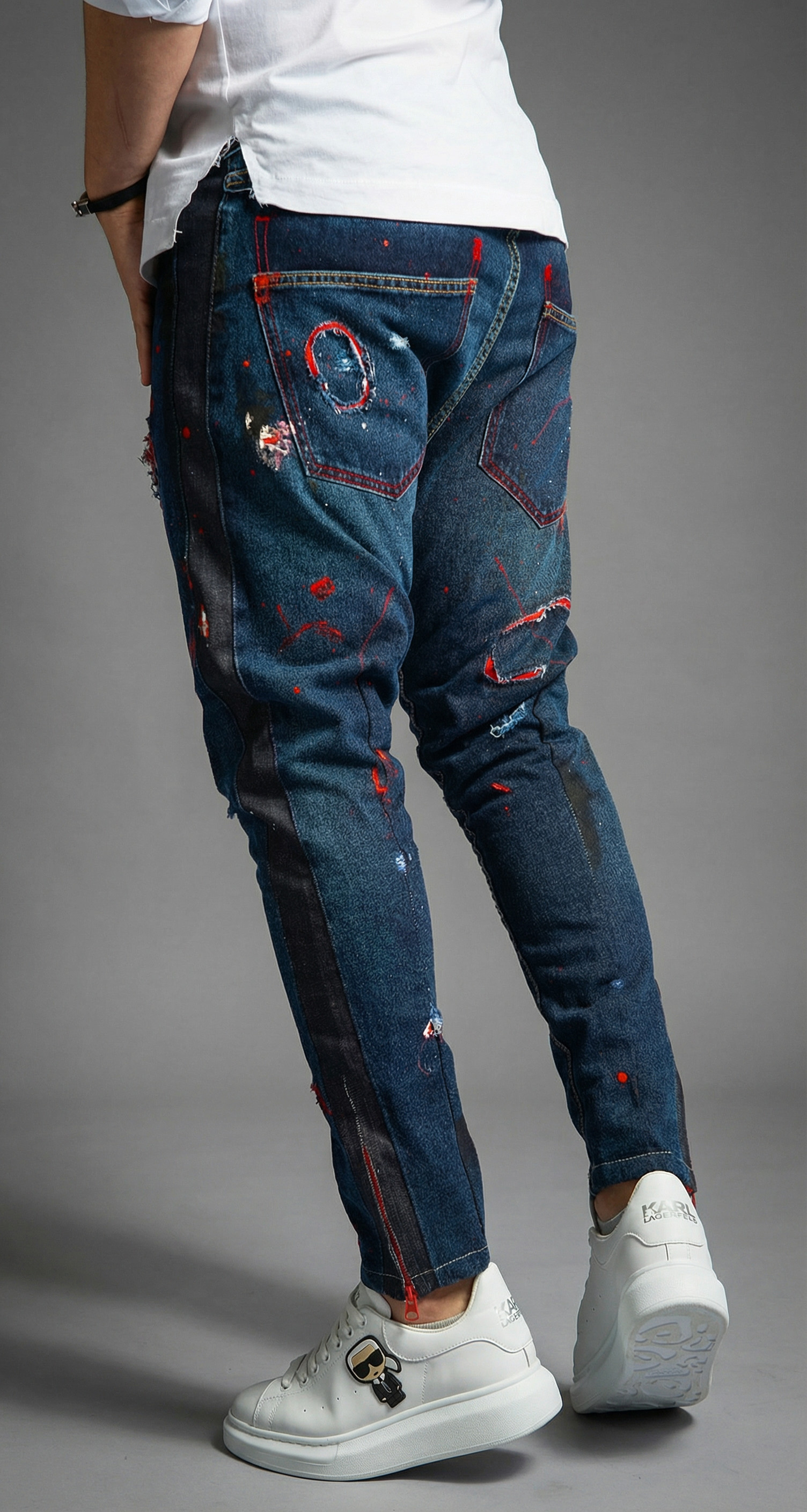Blugi handmade, editie limitata Jeans Festival MJL5901 Blugi handmade, editie limitata MJL5901