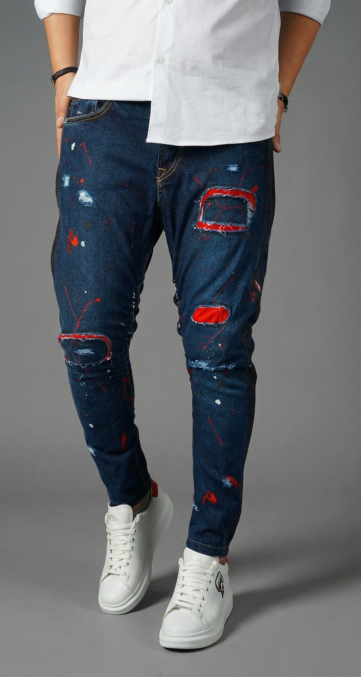 Blugi handmade, editie limitata Jeans Festival MJL5901 Blugi handmade, editie limitata MJL5901