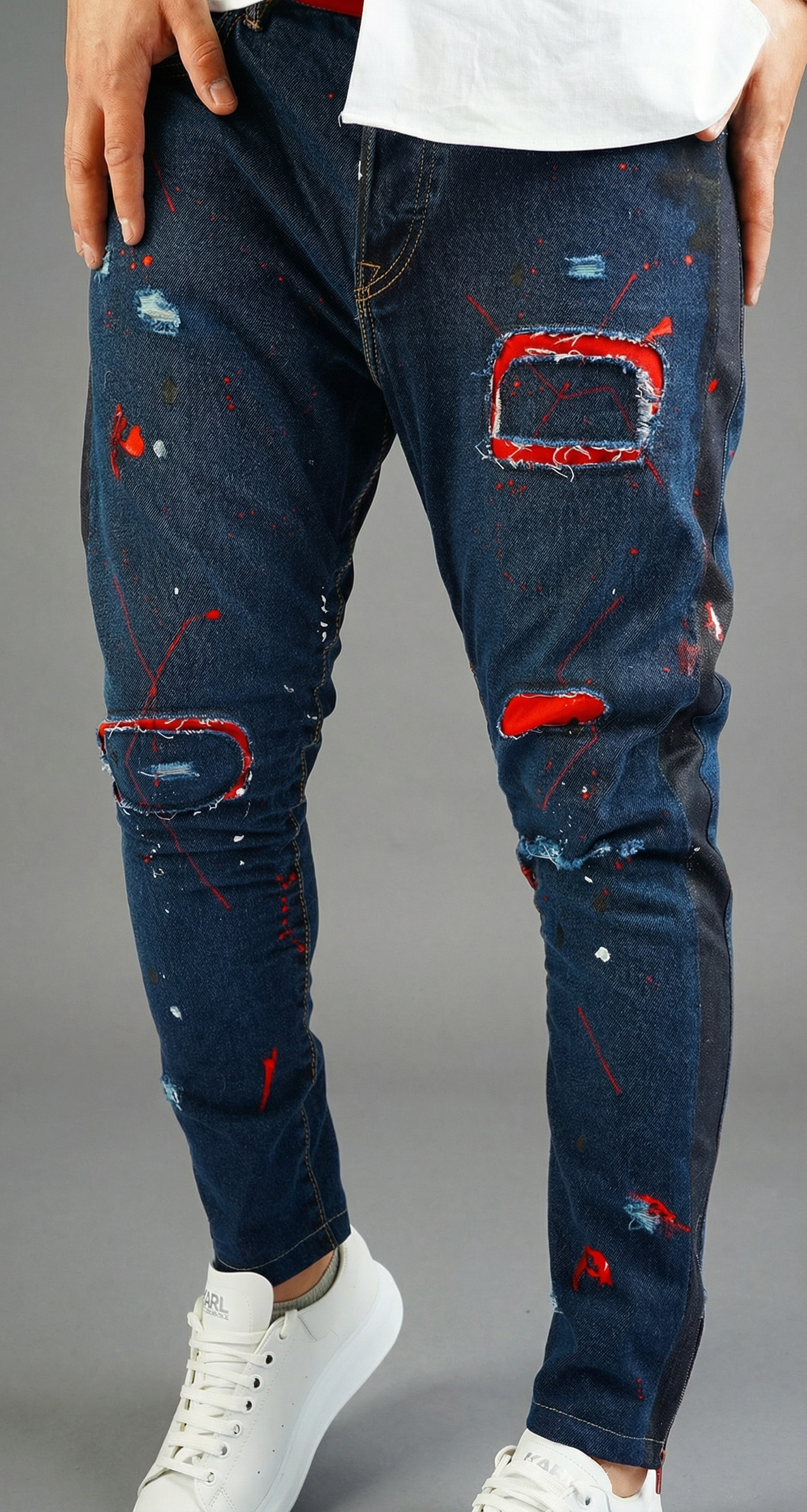 Blugi handmade, editie limitata Jeans Festival MJL5901 Blugi handmade, editie limitata MJL5901
