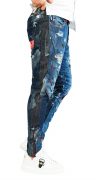Distroyed dark blue jeans edition MJL5905