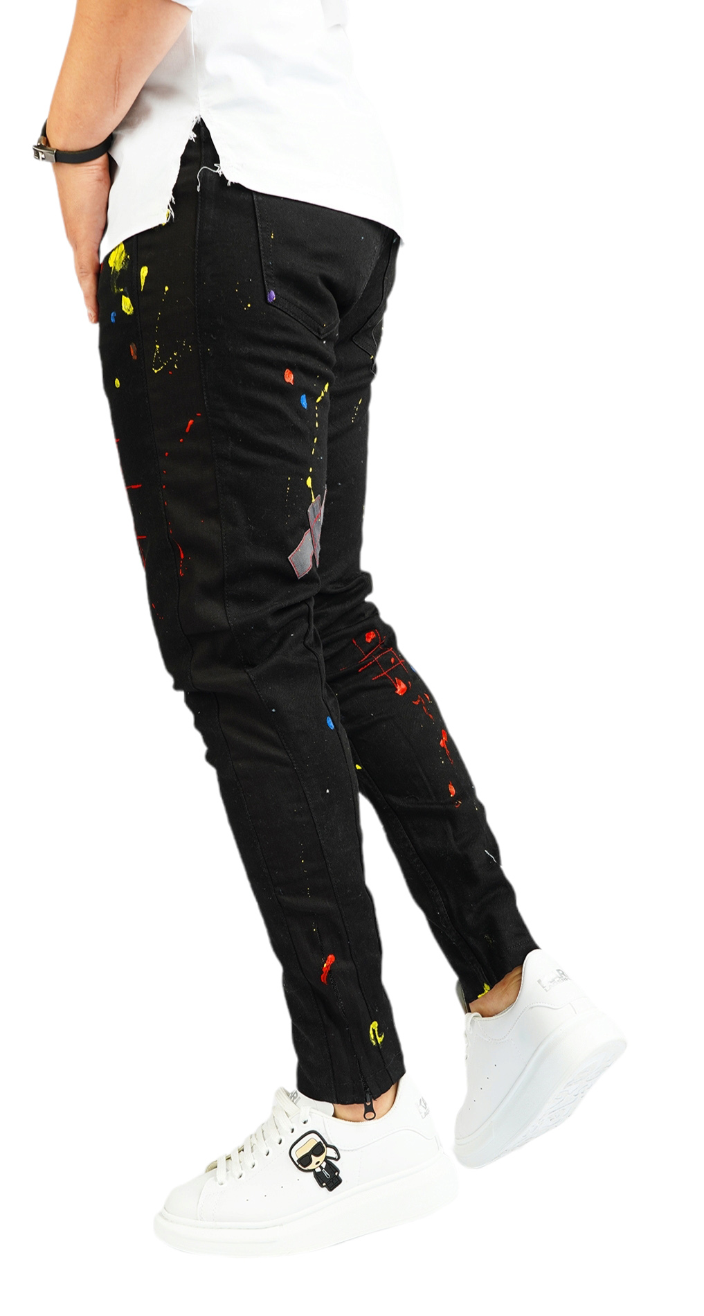 Not-for-everyone dark black limited jeans MJL5906 Not-for-everyone dark black limited jeans MJL5906