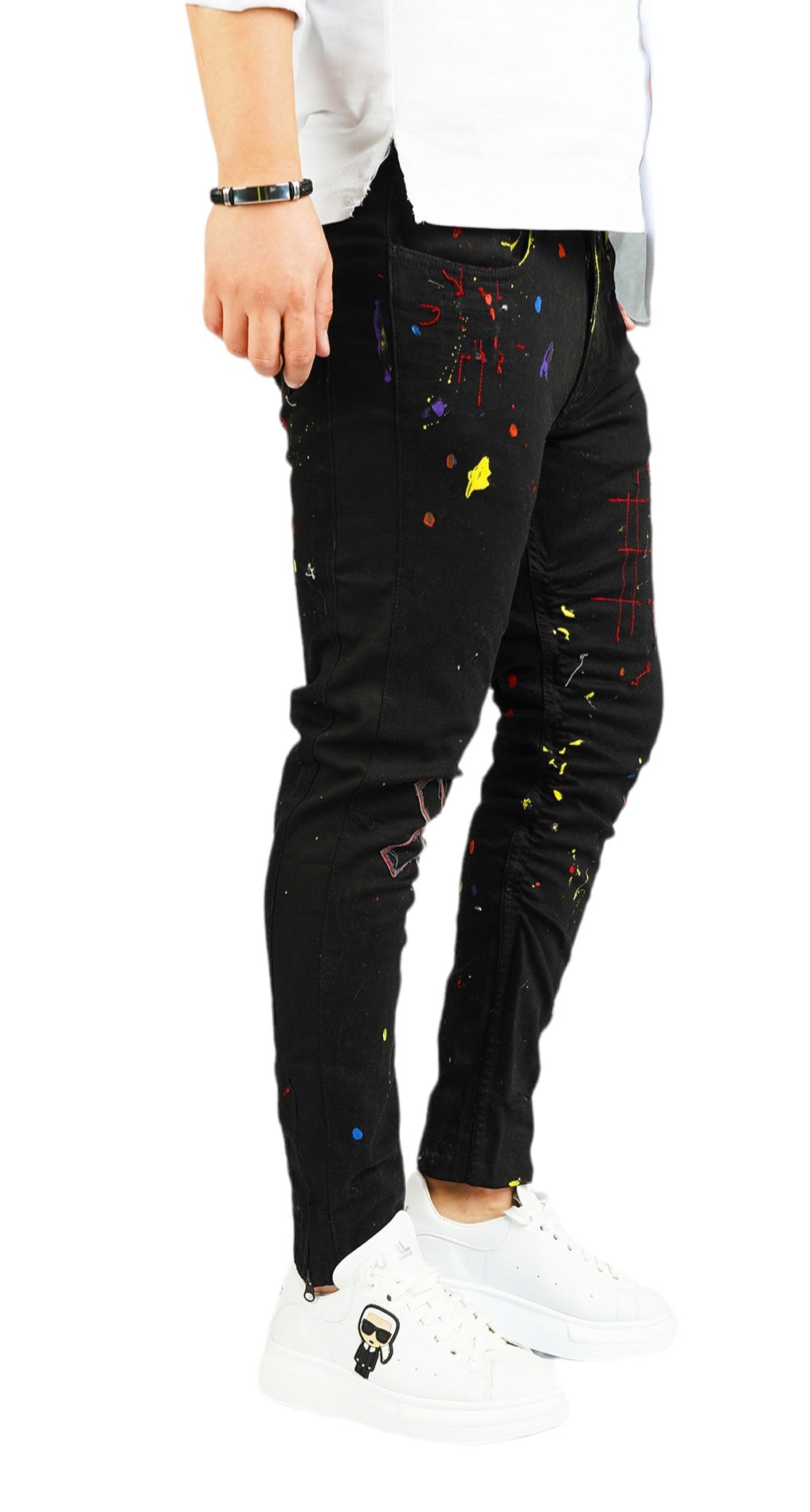 Not-for-everyone dark black limited jeans MJL5906 Not-for-everyone dark black limited jeans MJL5906