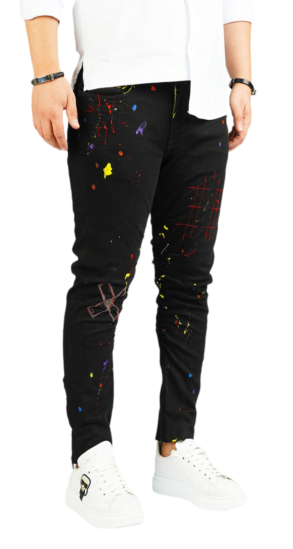 Not-for-everyone dark black limited jeans MJL5906 Not-for-everyone dark black limited jeans MJL5906