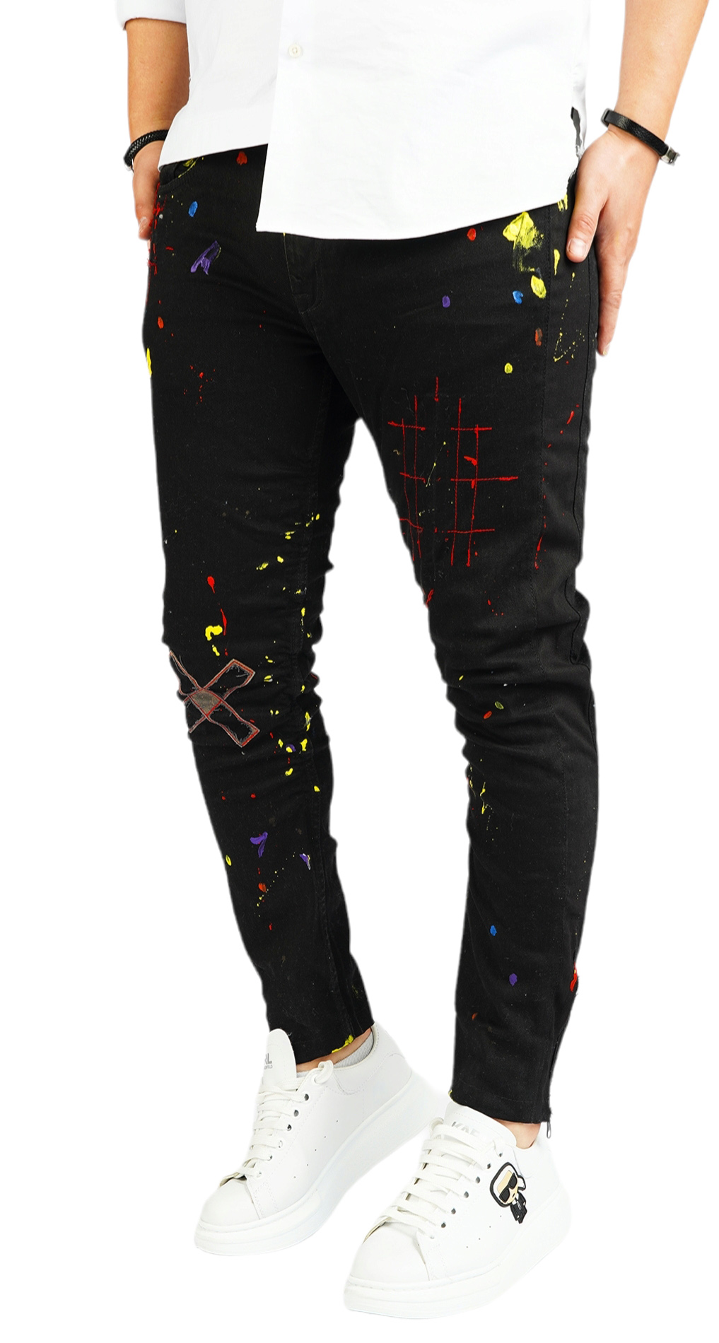 Not-for-everyone dark black limited jeans MJL5906 Not-for-everyone dark black limited jeans MJL5906