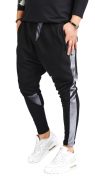 Pantaloni cu semi-tur si insertii metalice MPL5911