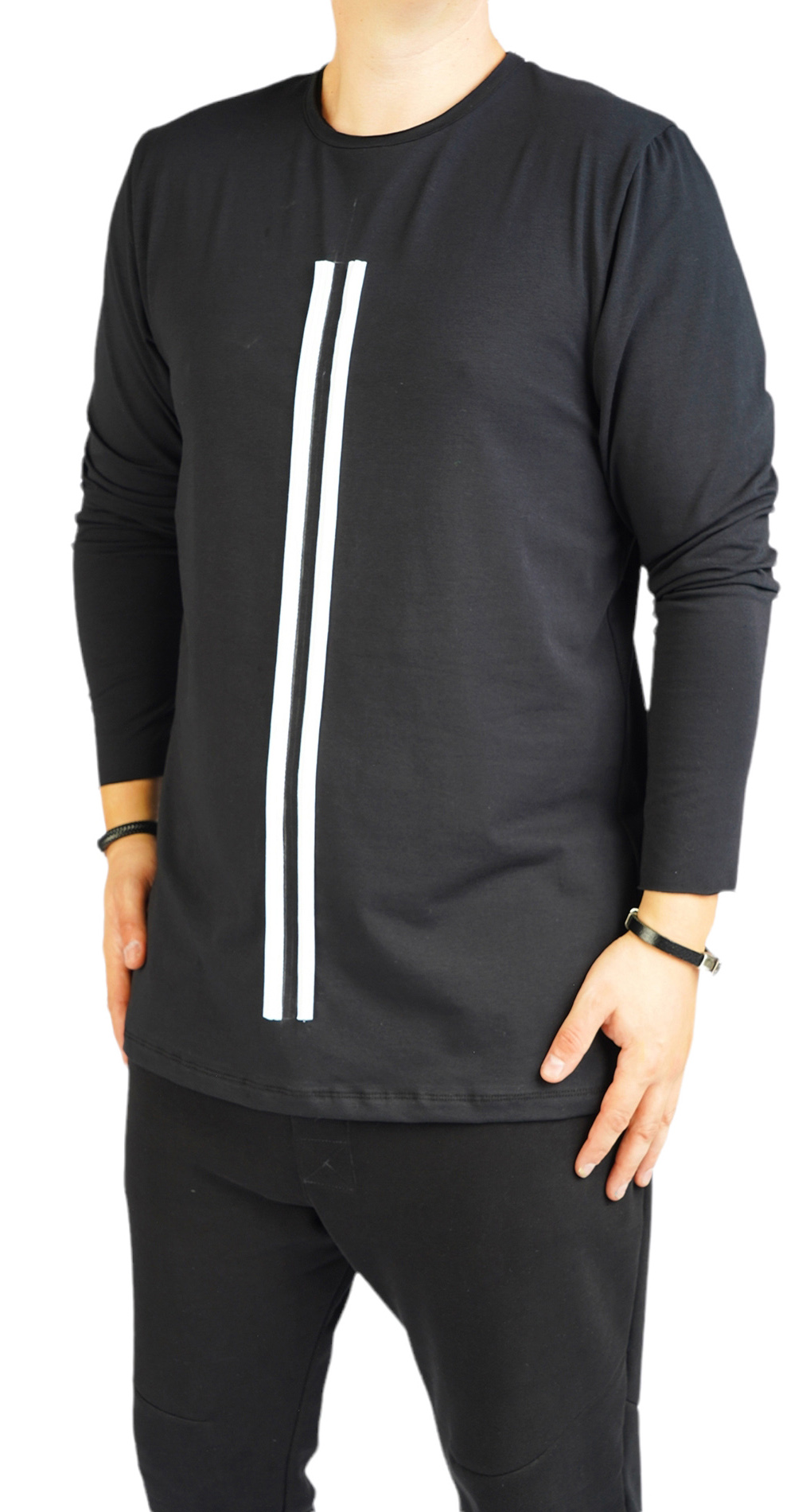 Bluza Minimal white over black bluze si hanorace MBL5922 Bluza Minimal white over black MBL5922