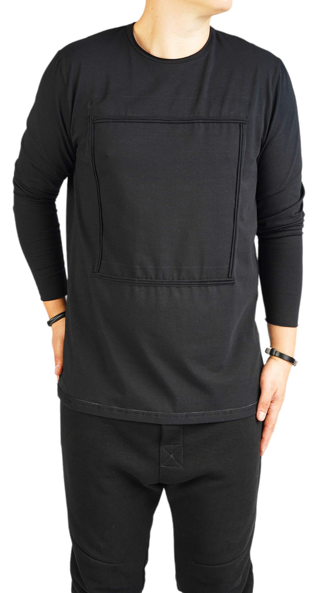Bluza Minimal Black on Black Universe bluze si hanorace MBL5924 Bluza Minimal Black on Black Universe MBL5924