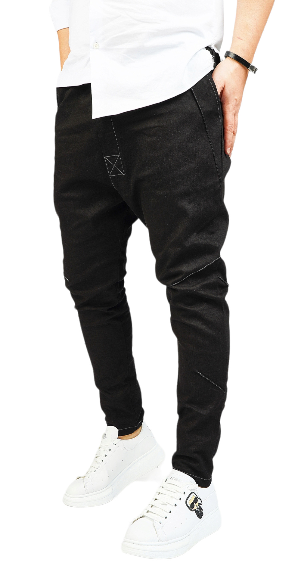 Pantaloni din material de denim jeans MJL6007 Pantaloni din material de denim MJL6007