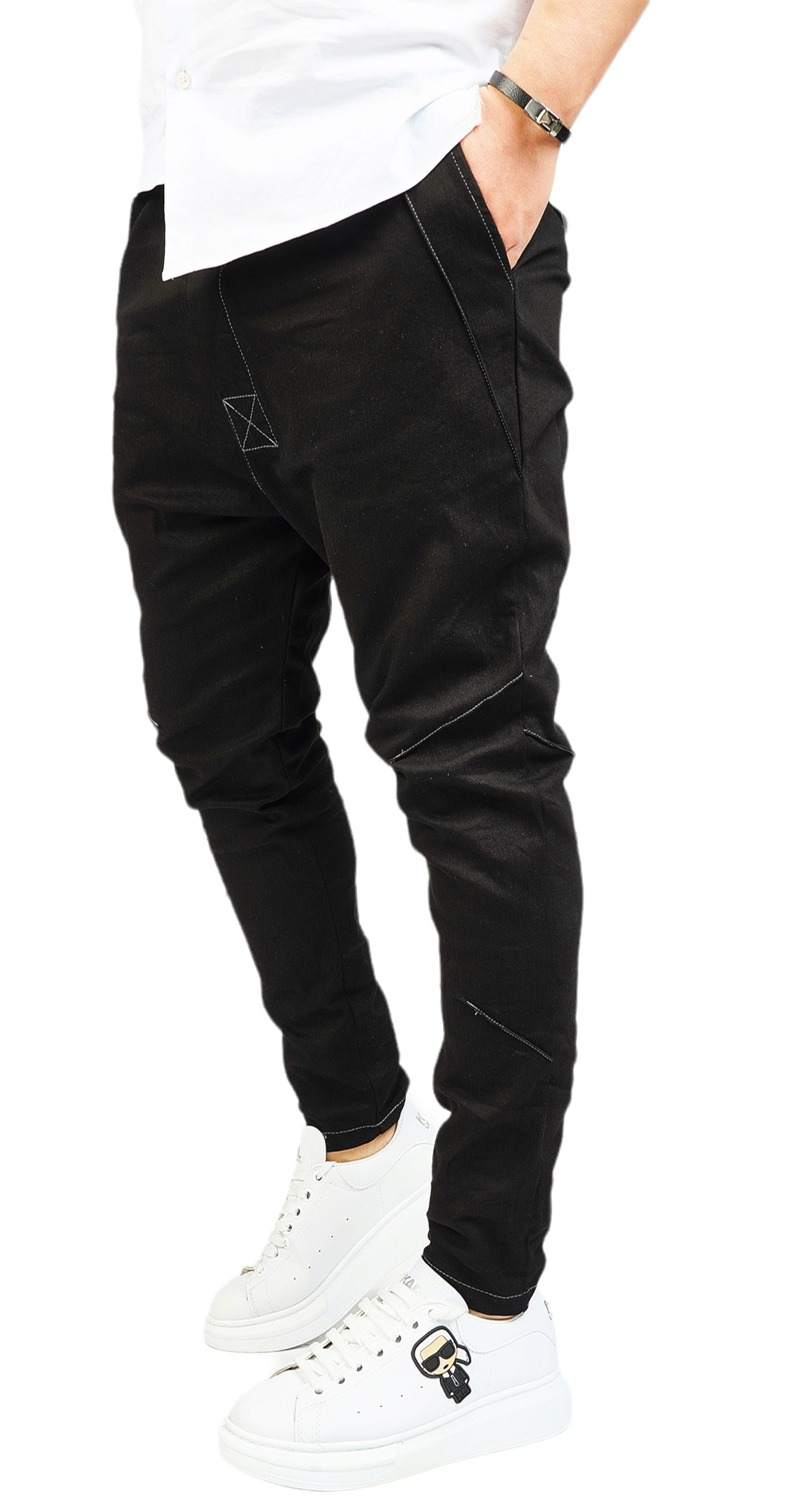 Pantaloni din material de denim jeans MJL6007 Pantaloni din material de denim MJL6007