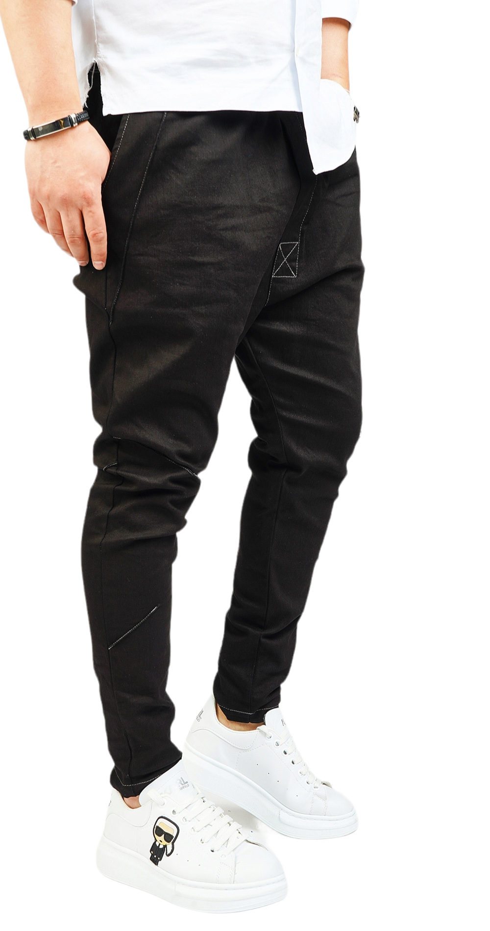 Pantaloni din material de denim jeans MJL6007 Pantaloni din material de denim MJL6007