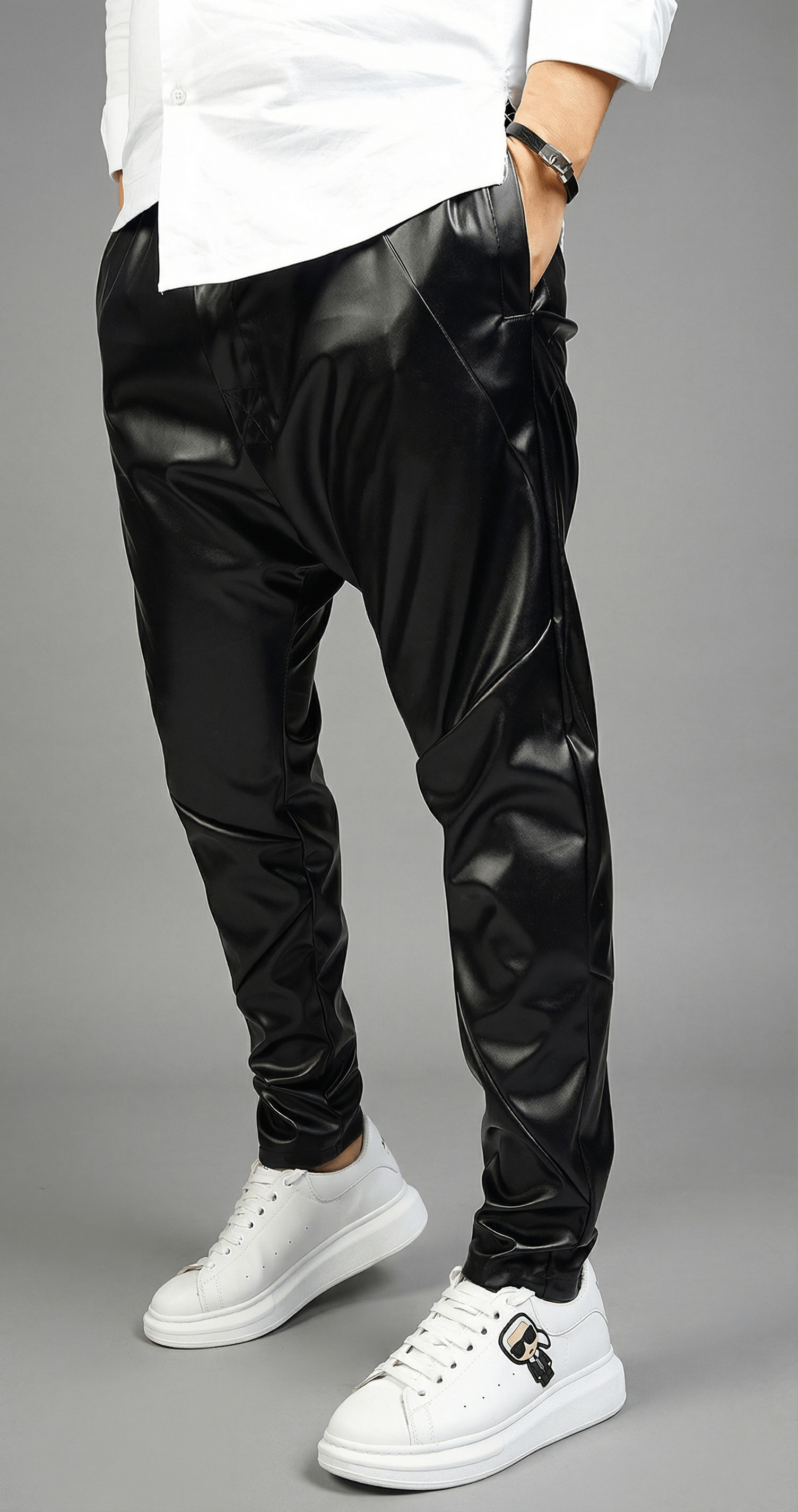 Exclusive Black Leather Pants - Not For Everyone NOT-FOR-EVERYONE MPL6009 Exclusive Black Leather Pants - Not For Everyone MPL6009