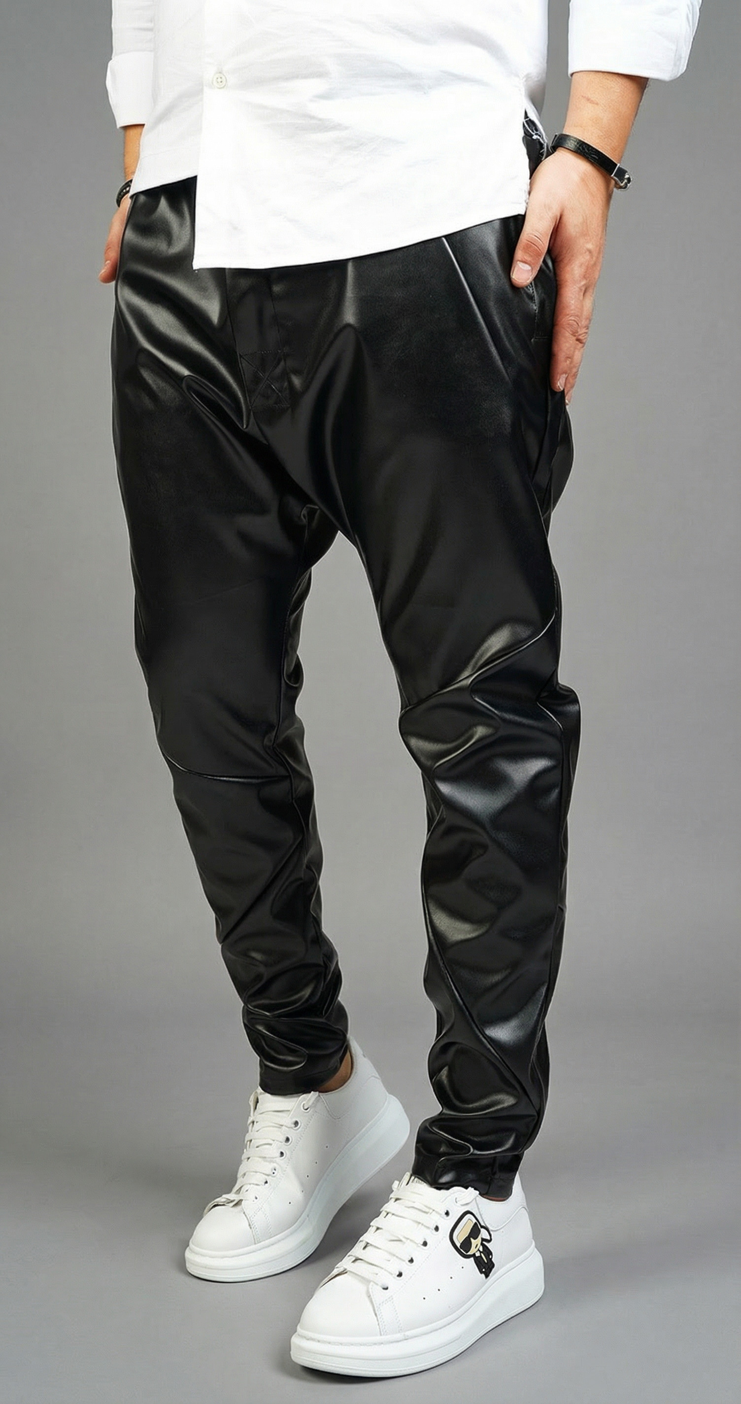 Exclusive Black Leather Pants - Not For Everyone NOT-FOR-EVERYONE MPL6009 Exclusive Black Leather Pants - Not For Everyone MPL6009