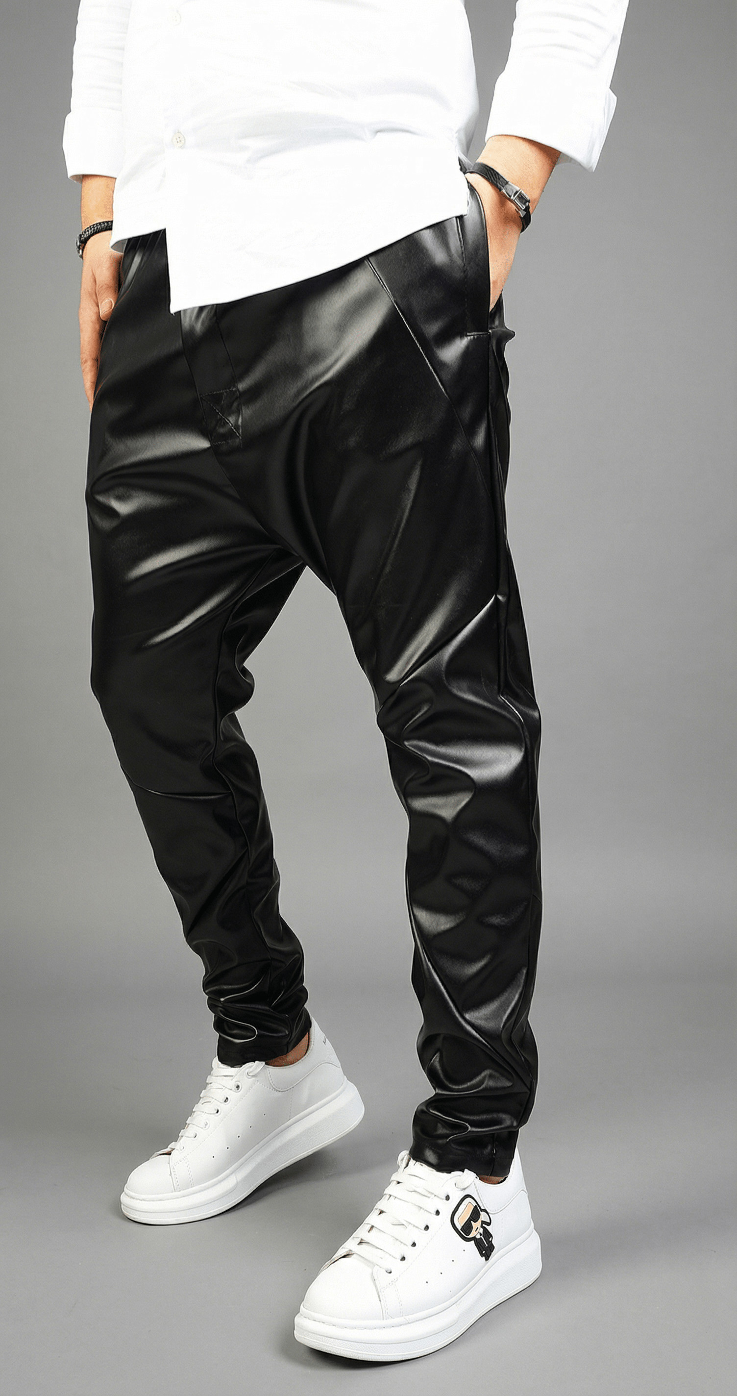 Exclusive Black Leather Pants - Not For Everyone NOT-FOR-EVERYONE MPL6009 Exclusive Black Leather Pants - Not For Everyone MPL6009