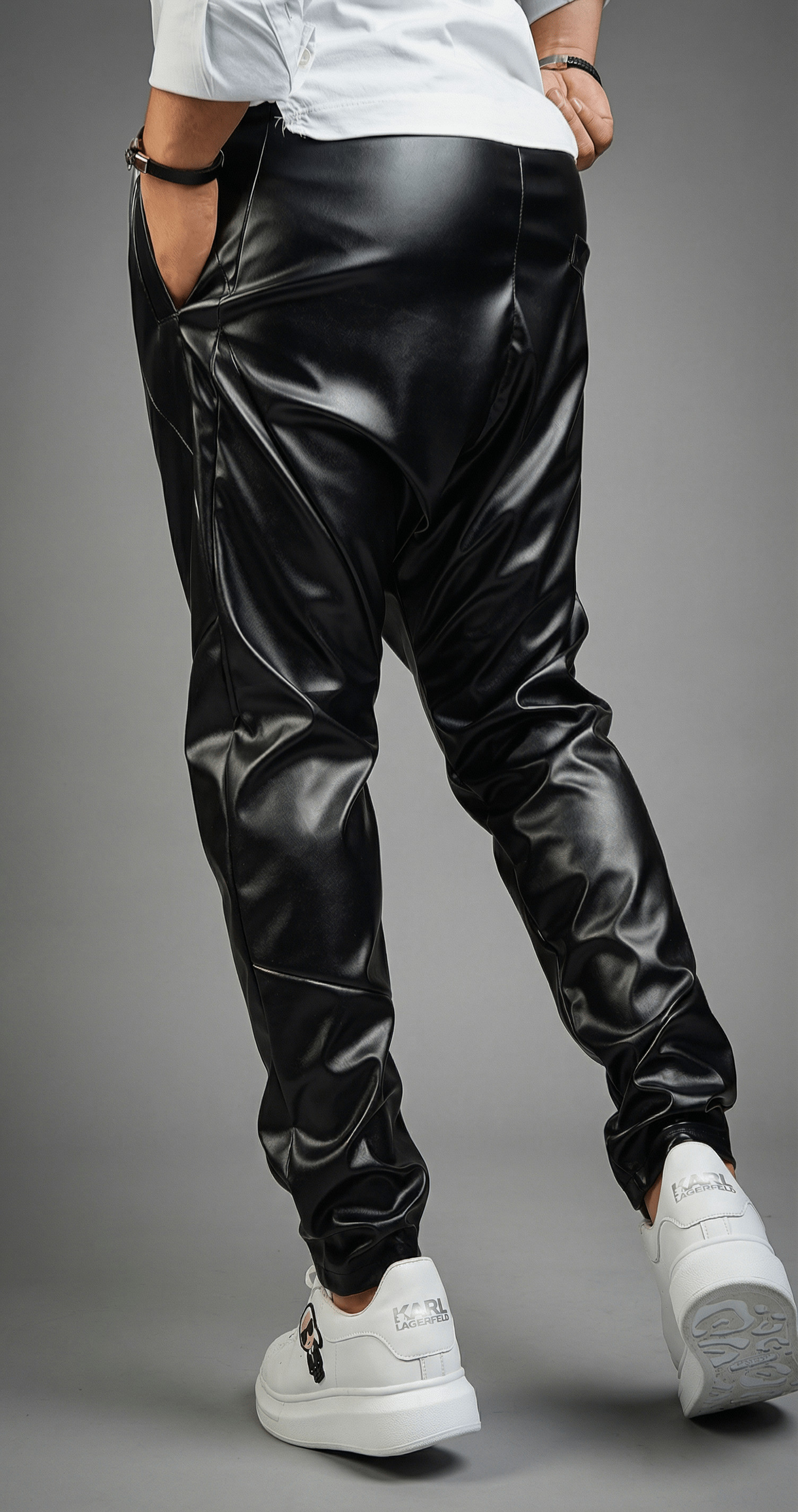 Exclusive Black Leather Pants - Not For Everyone NOT-FOR-EVERYONE MPL6009 Exclusive Black Leather Pants - Not For Everyone MPL6009
