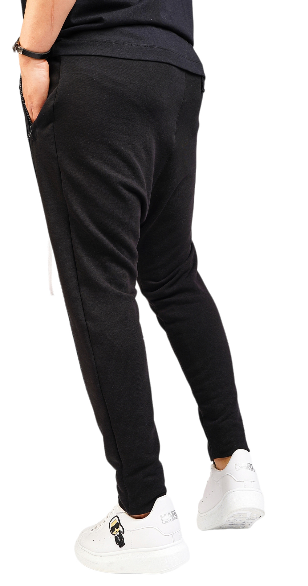 Pantaloni cu semi-tur, editie limitata NOT-FOR-EVERYONE MPL6013 Pantaloni cu semi-tur, editie limitata MPL6013