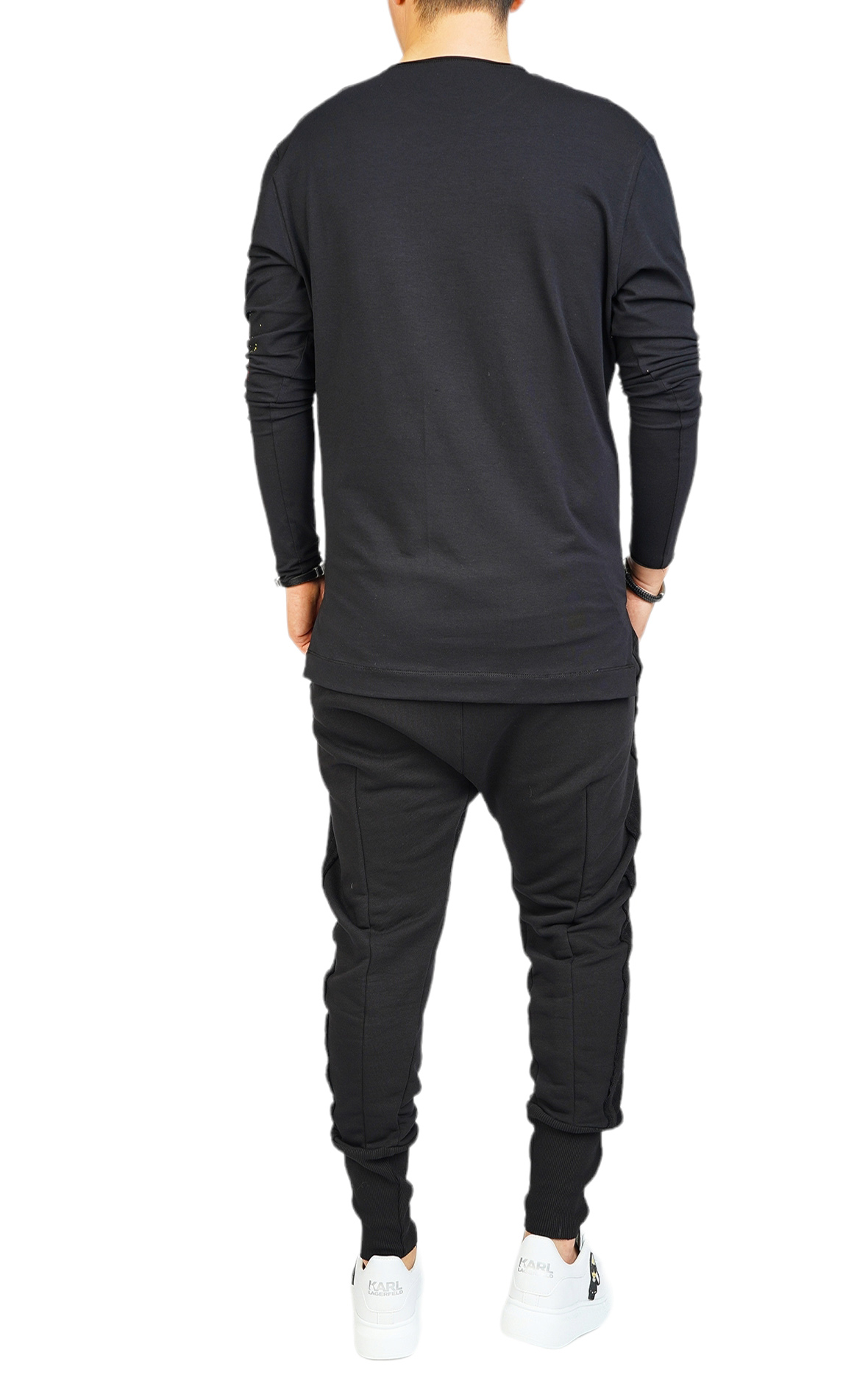 Bluza minimal stropita manual bluze si hanorace MBL6018 Bluza minimal stropita manual MBL6018