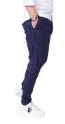 Pantaloni cu semi-tur, din <b>piele intoarsa</b> eco-friendly MPL6101