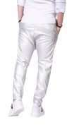 EXCLUSIVE SILVER LEATHER PANTS - NOT FOR EVERYONE MPL6102