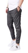 Pantaloni din stofa gri, premium MPL6111