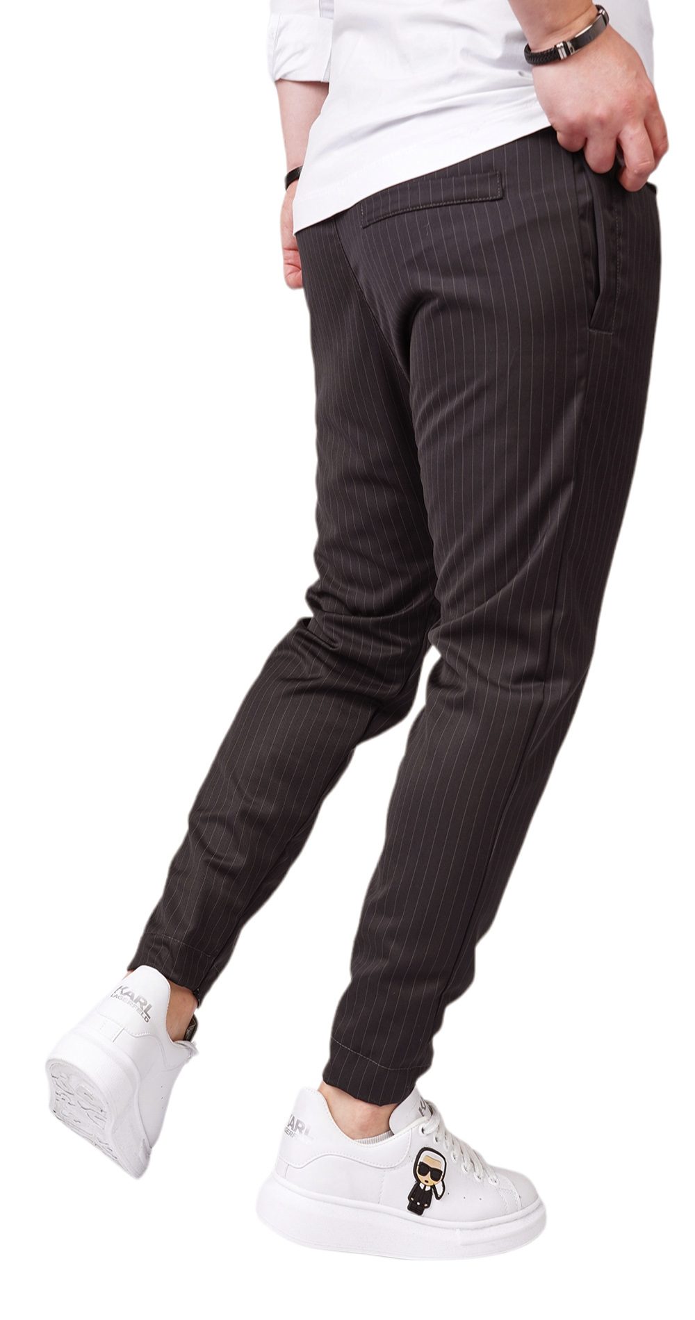 Pantaloni din stofa premium cu semi-tur, earth edition MPL6112