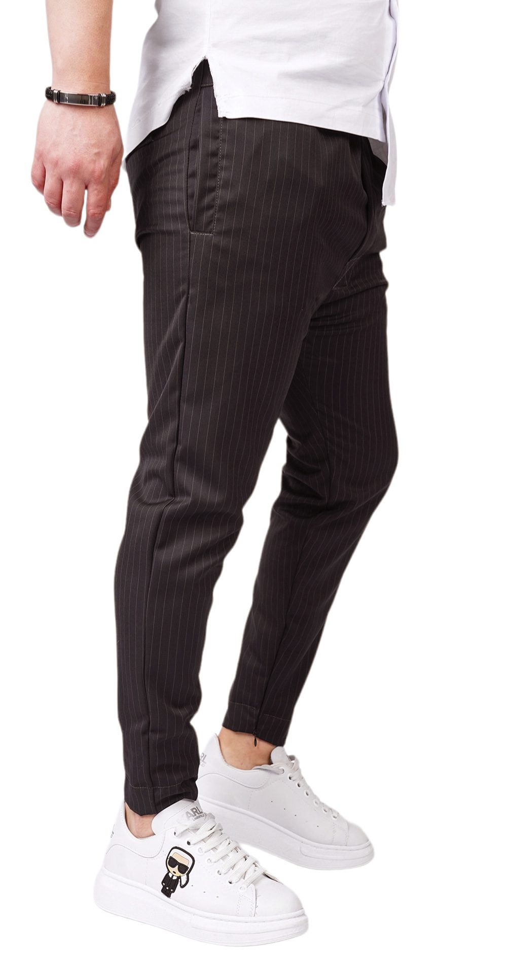 Pantaloni din stofa premium cu semi-tur, earth edition MPL6112