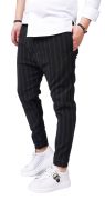 Exclusive! Pantaloni din stofa premium cu insertii metalice Gentlemen's edition MPL6114 Exclusive! Pantaloni din stofa premium cu insertii metalice MPL6114