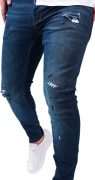 Jeans stretch, cu tocituri si elemente handmade anterioare MJL6120 Jeans stretch, cu tocituri si elemente handmade MJL6120
