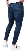 Jeans stretch, cu tocituri si elemente handmade anterioare MJL6120 Jeans stretch, cu tocituri si elemente handmade MJL6120