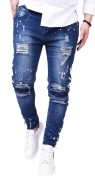 Blugi din denim stretch, editie primavara jeans MJL6122 Blugi din denim stretch, editie primavara MJL6122