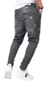 - DONT QUIT - DO IT - dark gray stretch jeans anterioare MJL6123 - DONT QUIT - DO IT - dark gray stretch jeans MJL6123