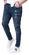 Special blue denim jeans anterioare MJL6125 Special blue denim jeans MJL6125