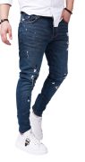 Special blue denim jeans anterioare MJL6125 Special blue denim jeans MJL6125