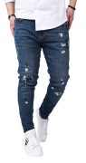 Special blue denim jeans anterioare MJL6125 Special blue denim jeans MJL6125