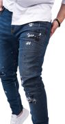 Special blue denim jeans anterioare MJL6125 Special blue denim jeans MJL6125