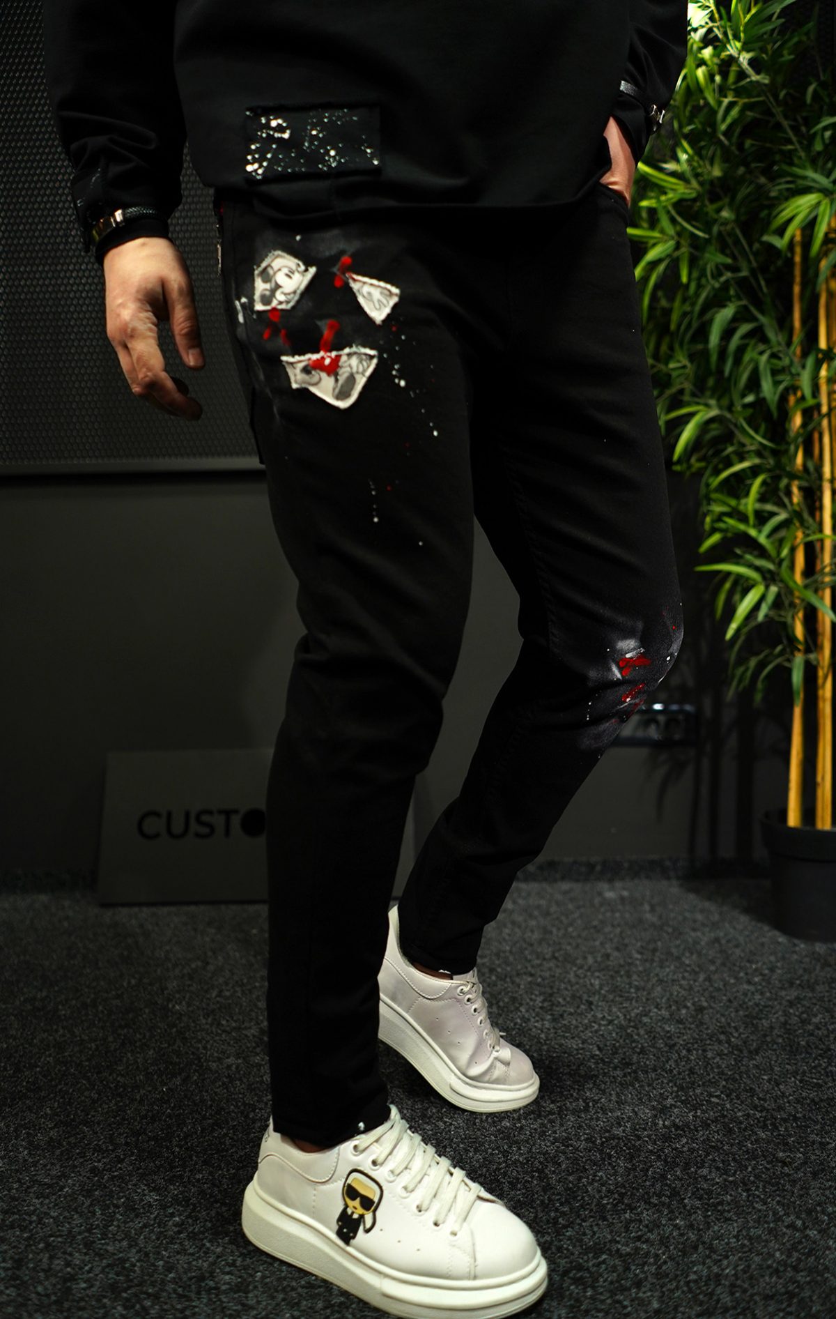 NEO MICKEY BLACK JEANS MJL7023