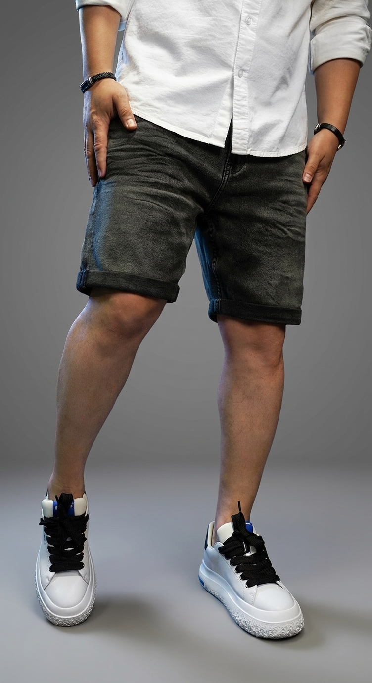 Blugi scurti Gray Business - croială la comandă CustomFit