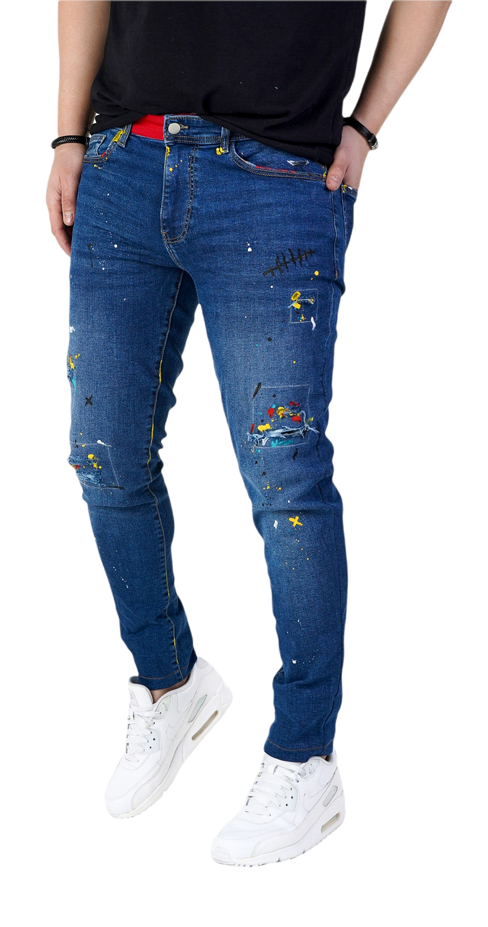 Blugi handmade, editie limitata jeans MJL5612 Blugi handmade, editie limitata MJL5612