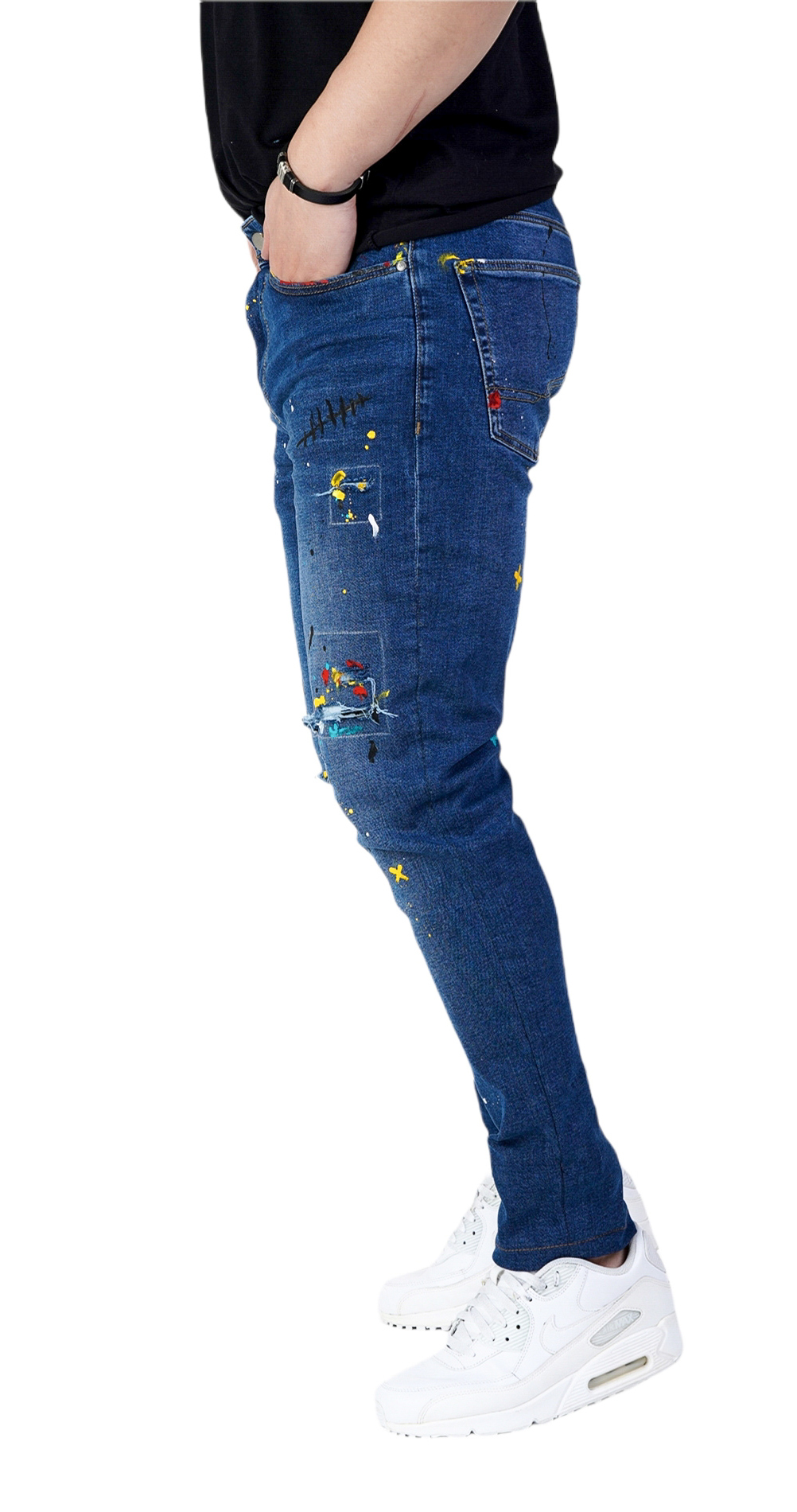 Blugi handmade, editie limitata jeans MJL5612 Blugi handmade, editie limitata MJL5612