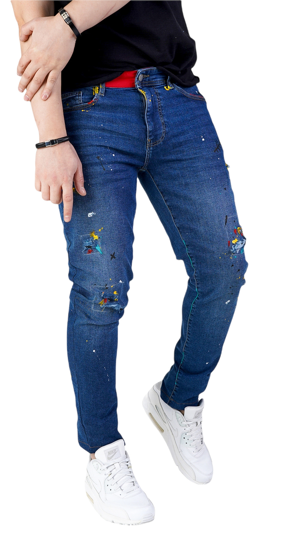 Blugi handmade, editie limitata jeans MJL5612 Blugi handmade, editie limitata MJL5612