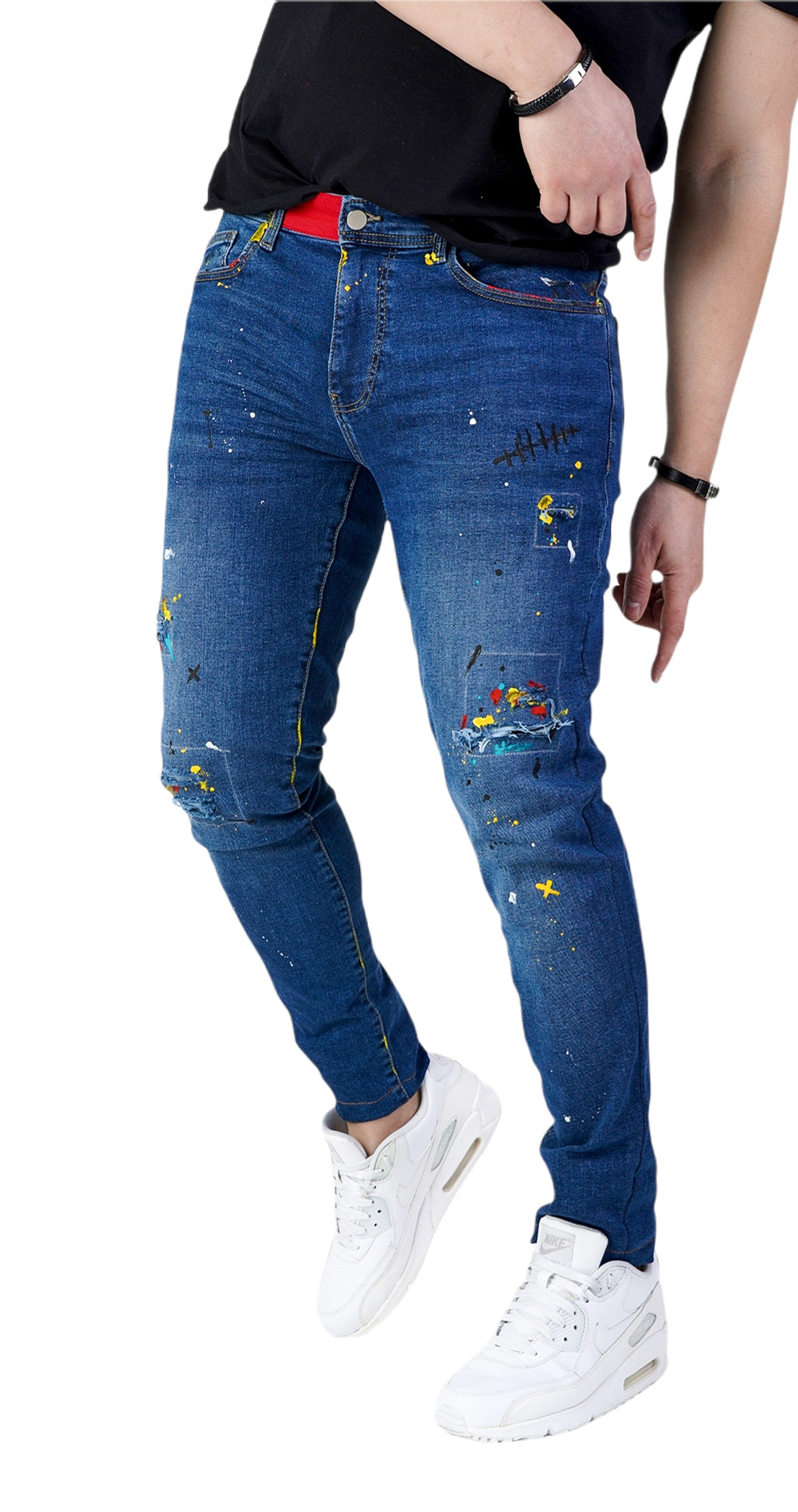 Blugi handmade, editie limitata jeans MJL5612 Blugi handmade, editie limitata MJL5612