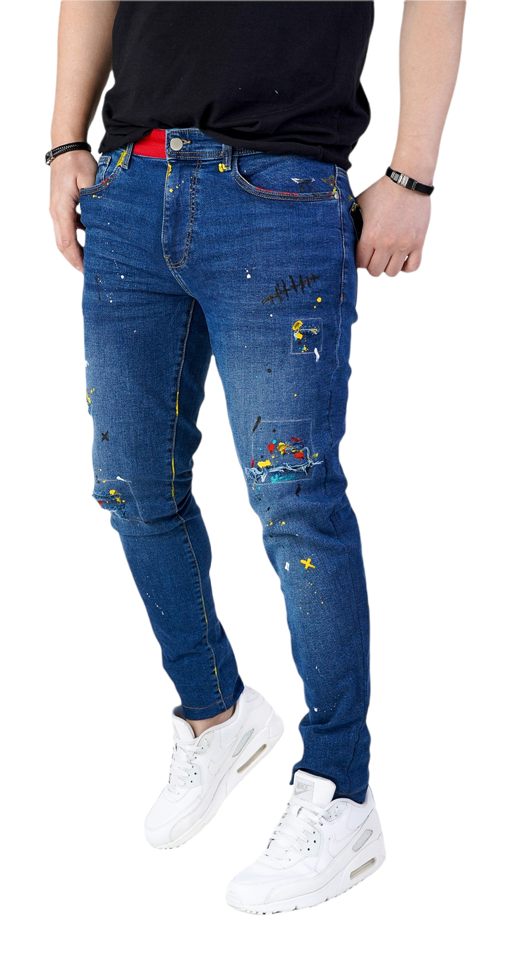 Blugi handmade, editie limitata jeans MJL5612 Blugi handmade, editie limitata MJL5612