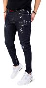 Blugi in editie limitata, pictati manual jeans MJL5615 Blugi in editie limitata, pictati manual MJL5615
