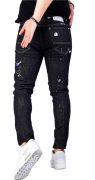 Blugi in editie limitata, pictati manual jeans MJL5615 Blugi in editie limitata, pictati manual MJL5615