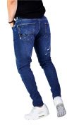 Blugi handmade, elemente muzicale jeans MJL5616 Blugi handmade, elemente muzicale MJL5616