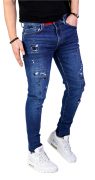 Blugi handmade, elemente muzicale jeans MJL5616 Blugi handmade, elemente muzicale MJL5616