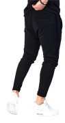 Pantaloni cu semi-tur si cusaturi raw MPL5604