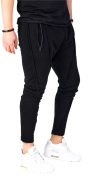 Pantaloni cu semi-tur si cusaturi raw MPL5604